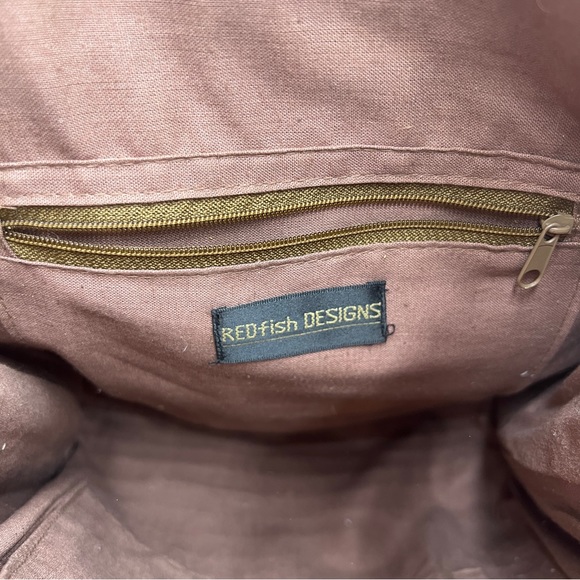 Red fish Designs Multi Stripe Tote Bags - Picture 7 of 13